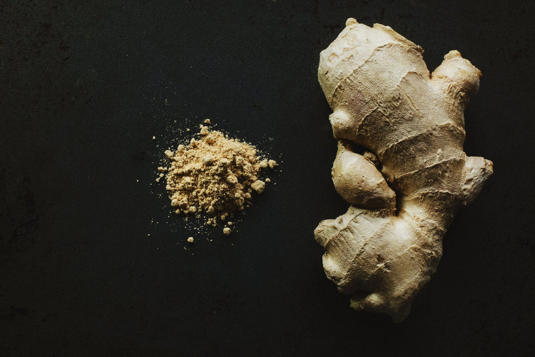 Fresh ginger root traditional Chinese breakfast ingredient