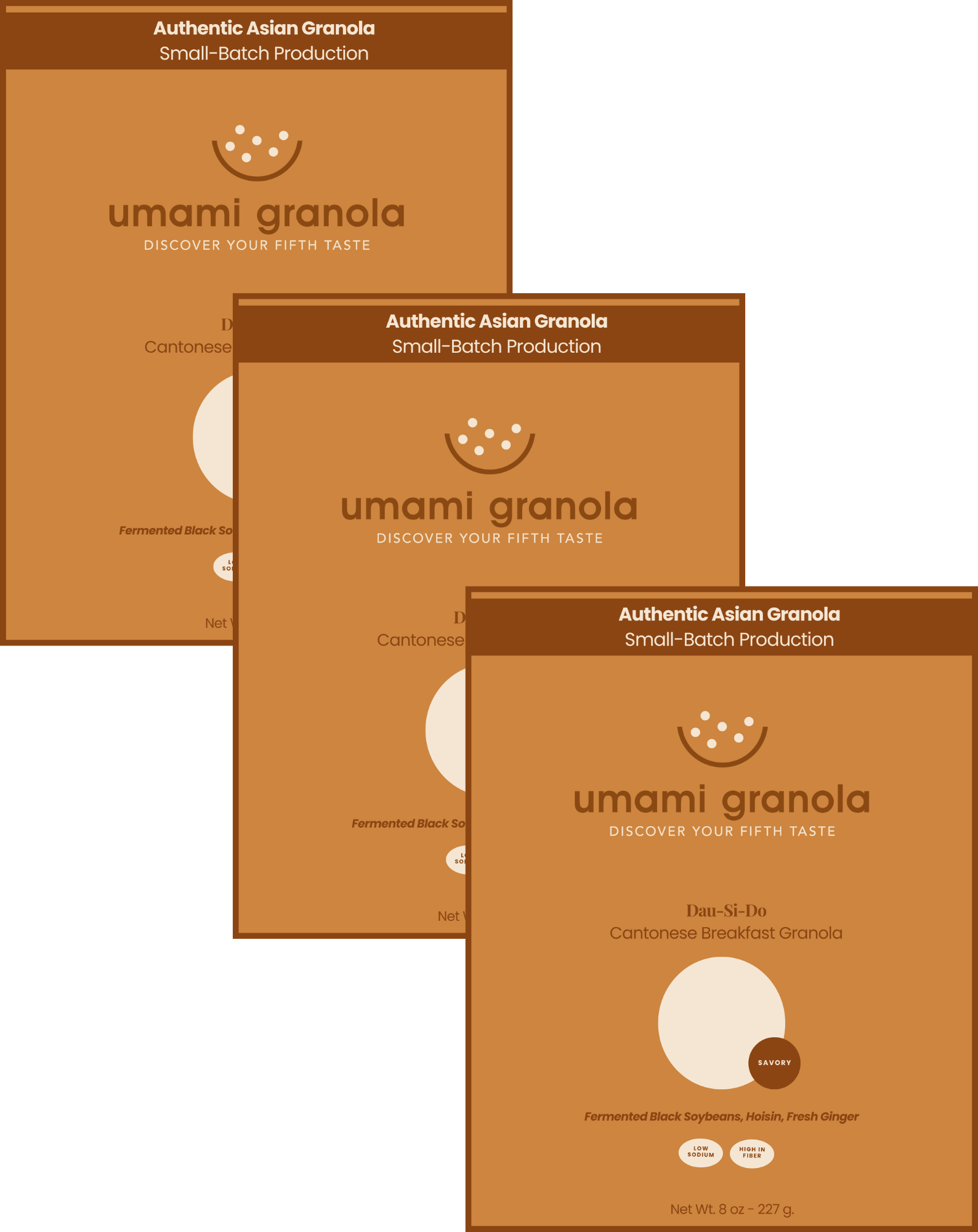 Three 8oz packages of Dau-Si-Do Trio